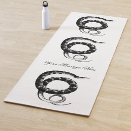 Zwarte waterslang yogamat