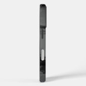 Zwarte waterverf abstract schilderij grijs monogra Case-Mate iPhone case (Achterkant / Rechts)