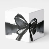 Zwarte Waterverf Boog Tying The Knot Trendy Weddin Bedankdoosjes (Voorkant Zijde)