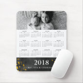 Zwarte Waterverf en Gold 2018-agenda | Foto Muismat (Met muis)