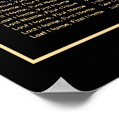 Zwarte Waterverf Floral Wedding Seating Chart 12 Poster (Hoek)