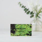 Zwarte waterverf, goud visitekaartje (Staand voorkant)