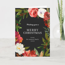Zwarte Waterverf Greenery Wreath Kerstmis