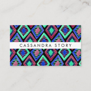 Zwarte Waterverf met Bright Diamanten Visitekaartje