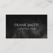 Zwarte Waterverf Ombre Visitekaartje (Voorkant)