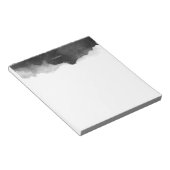 Zwarte Waterverf Splash Persoonlijk Notitieblok (Schuin)