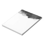 Zwarte Waterverf Splash Persoonlijk Notitieblok (Linkerzijde)