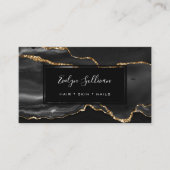 zwarte waterverf visitekaartje (Voorkant)