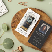 Zwarte Waterverf Voorste deur met Real Estate Visitekaartje