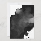 Zwarte Waterverf Wash Modern Arch 50e verjaardag Kaart (Achterkant)