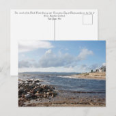 Zwarte watervoet briefkaart (Voorkant / Achterkant)