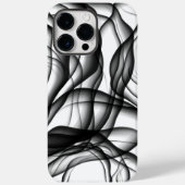 Zwarte Wavy Ink Case-Mate iPhone Case (Achterkant)