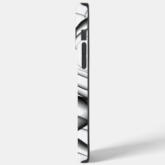 Zwarte Wavy Ink Case-Mate iPhone Case (Achterkant / Links)