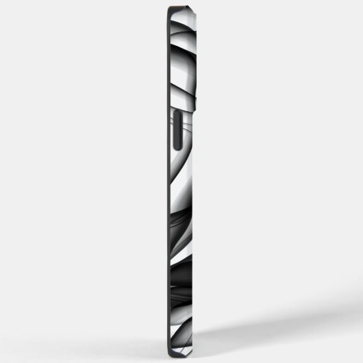 Zwarte Wavy Ink Case-Mate iPhone Case (Achterkant / Rechts)