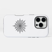 Zwarte Web iPhone Hoesje (Achterkant horizontaal)