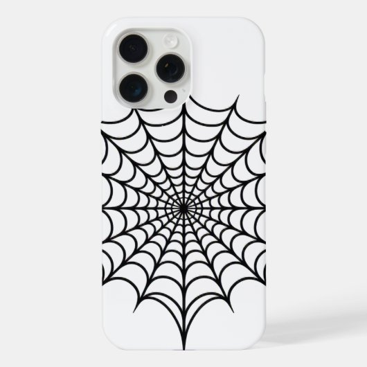 Zwarte Web iPhone Hoesje (Achterkant)