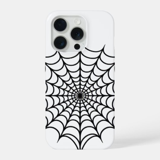 Zwarte Web iPhone Hoesje (Achterkant)