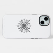 Zwarte Web iPhone Hoesje (Achterkant horizontaal)
