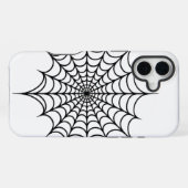 Zwarte Web iPhone Hoesje (Achterkant horizontaal)