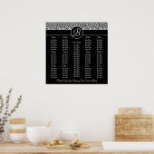 Zwarte weddenschappen - Zitplaatje - Vierkant Poster (Keuken)