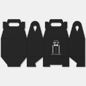 Zwarte Wedding Bow Stropdas Groomsman Voorstel Bedankdoosjes (Ongevouwen)