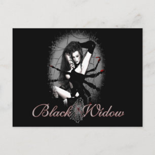 Zwarte weduwe briefkaart