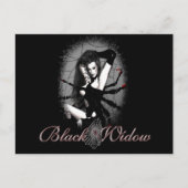 Zwarte weduwe briefkaart (Voorkant)