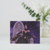 Zwarte weduwe briefkaart (Staand voorkant)