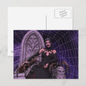 Zwarte weduwe briefkaart (Voorkant / Achterkant)