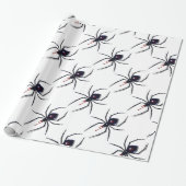 Zwarte weduwe cadeaupapier (Uitgerold)