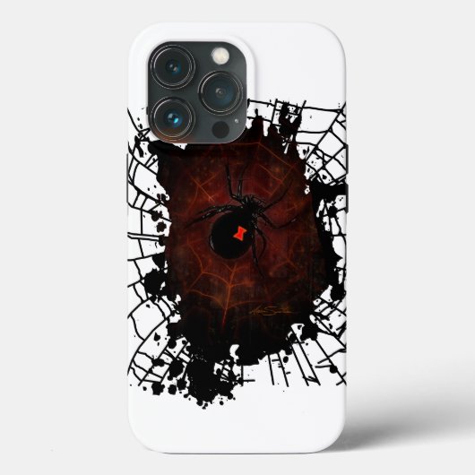 Zwarte weduwe Case-Mate iPhone case (Achterkant)