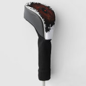 Zwarte Weduwe Golfheadcover (Schuin)
