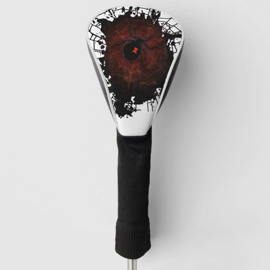 Zwarte Weduwe Golfheadcover (Voorkant)