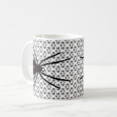 Zwarte weduwe koffiemok (Voorkant links)