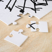 Zwarte weduwe legpuzzel (Zijkant)