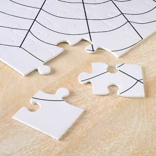 Zwarte weduwe legpuzzel (Zijkant)