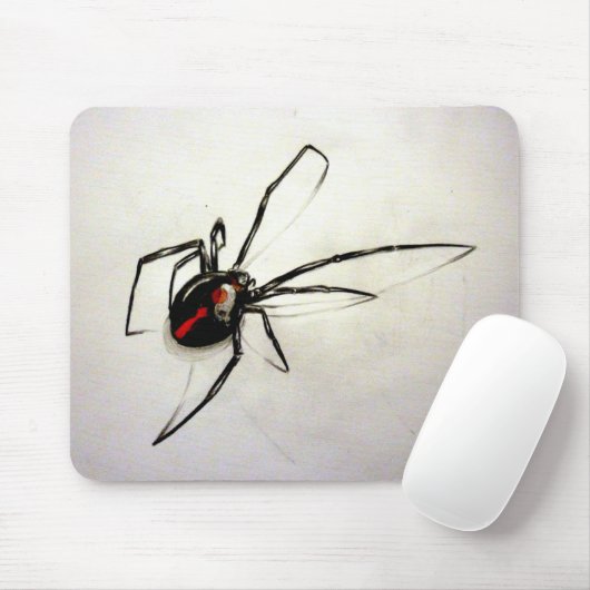 Zwarte weduwe muismat (Met muis)