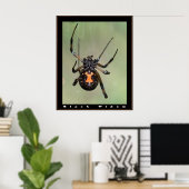Zwarte weduwe poster (Thuiskantoor)