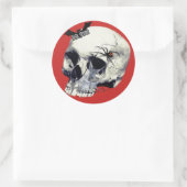 Zwarte weduwe schedel Stickers (Tas)