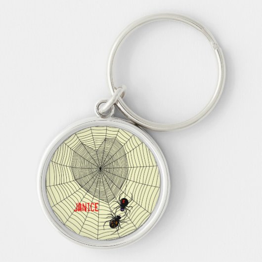 Zwarte weduwe sleutelhanger (Voorkant)