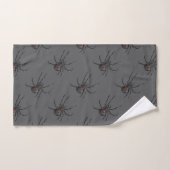 Zwarte Weduwe Spider Originele Tekenkunst Bad Handdoek (Handdoek)