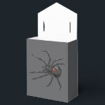 Zwarte Weduwe Spider Originele Tekenkunst Bedankdoosjes<br><div class="desc">Tent Style Shaped Party Preferred Gift Box afgedrukt met Black Widow Spider Original Drawing Art hand getekend grafisch ontwerp illustratie door TheFabricSeal print on demand shop op Zazzle.com #ZazzleMade ©️Original. https://www.zazzle.com/store/thefabricseal Vier Halloween en Gothic op elk moment van het jaar met onze cool ogende zwart gekleurd met rode markering weduwe...</div>