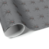 Zwarte Weduwe Spider Originele Tekenkunst Cadeaupapier (Rol Hoek)