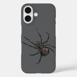 Zwarte Weduwe Spider Originele Tekenkunst iPhone 16 Hoesje