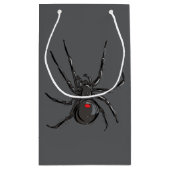 Zwarte Weduwe Spider Originele Tekenkunst Klein Cadeauzakje (Achterkant)