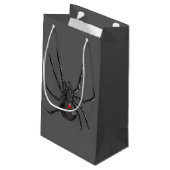 Zwarte Weduwe Spider Originele Tekenkunst Klein Cadeauzakje (Achterkant Gekanteld)