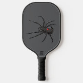 Zwarte Weduwe Spider Originele Tekenkunst Pickleball Paddle (Voorkant)