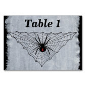 Zwarte Weduwe Spider Rood Markering in Zwart Web Kaart (Achterkant)