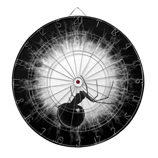 Zwarte weduwe spin dart board dartbord (Voorkant)