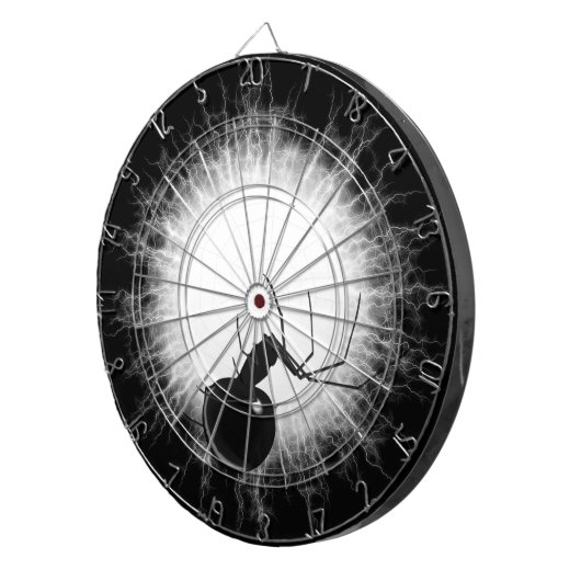 Zwarte weduwe spin dart board dartbord (Voorkant Rechts)